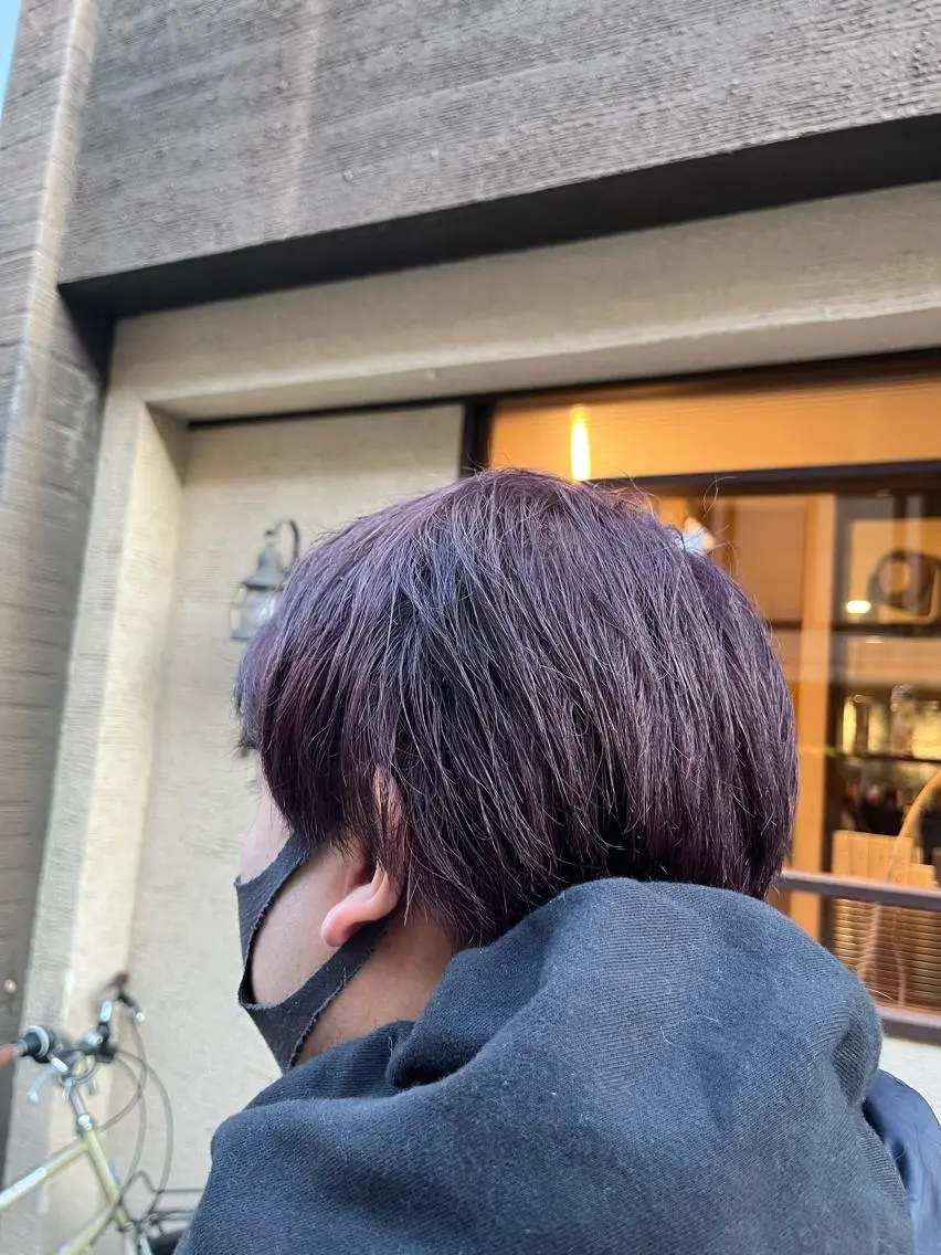 カラー メンズ バイオレットカラー 疋田(ひきた)真由 🐶東京/都立大学のヘアスタイル