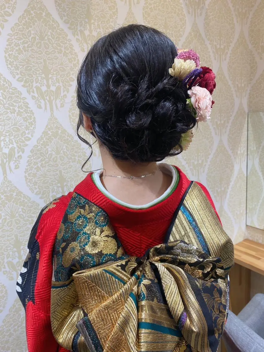 ヘアアレンジ ヘアセット天神駅直結 jrメンバーJUNのヘアスタイル