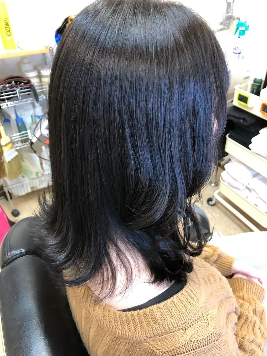 セミロング 石塚 浩のヘアスタイル