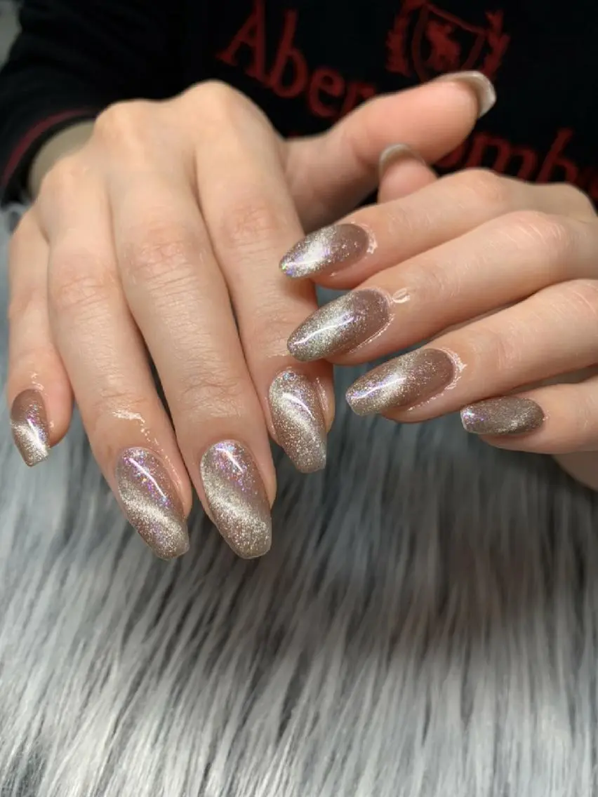 ネイル マグネットネイル パープル Nail salon Coco【溝の口駅】のネイルデザイン