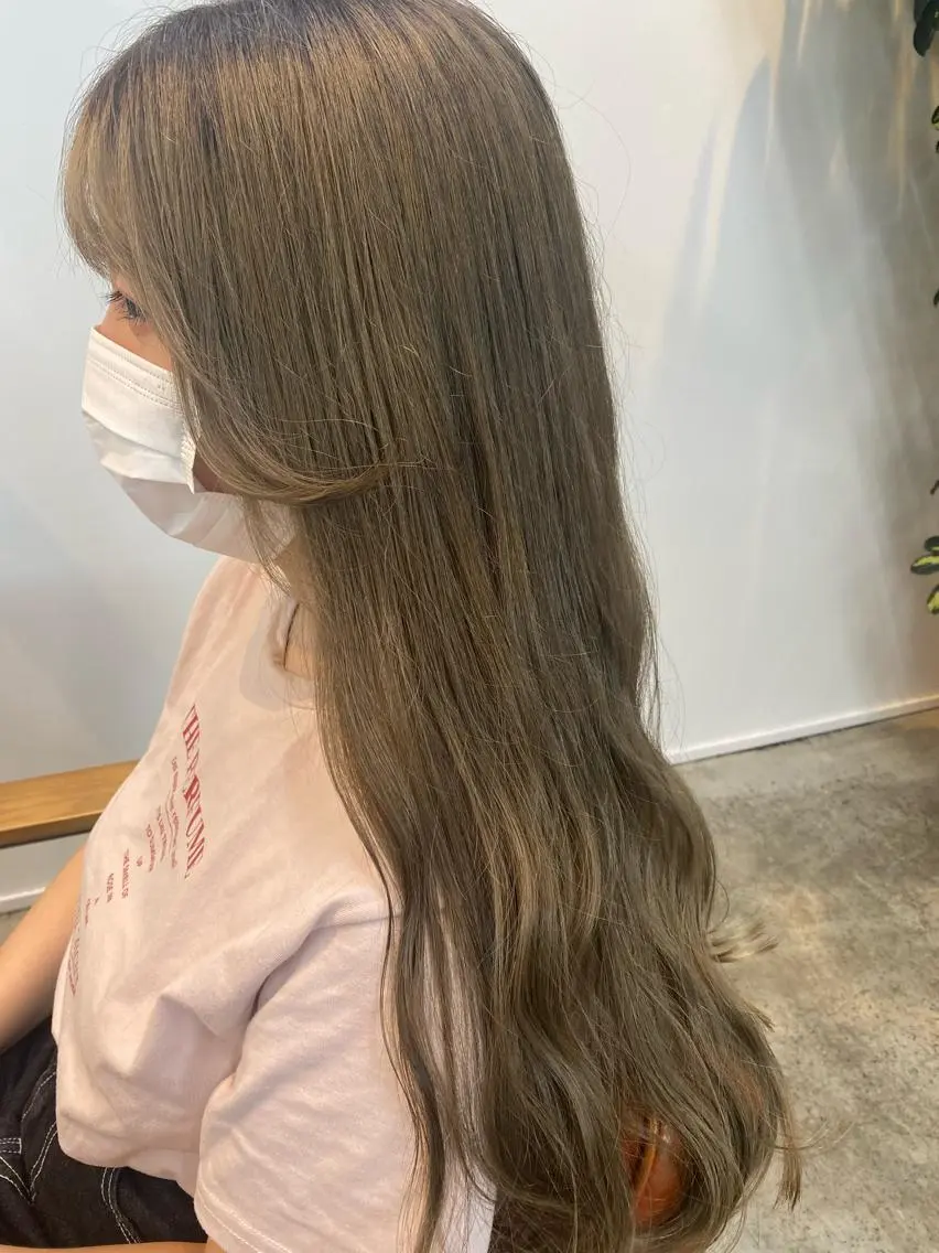 ロング カラー カット ヘアカラー トリートメント 🌼ハイライト透明感 🌼maiのヘアスタイル