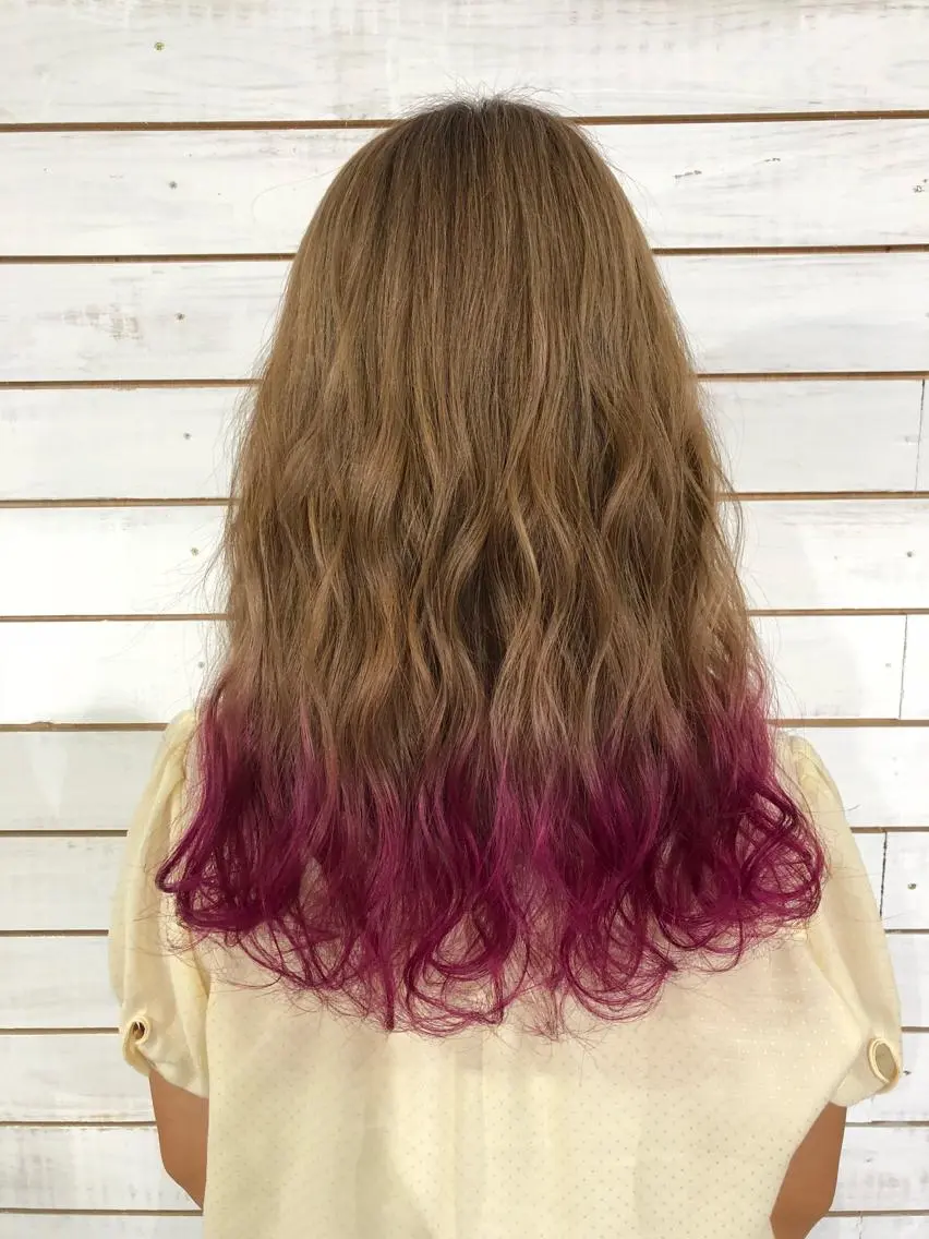 ロング ヘアカラー 🧡艶髪/エクステ 🫧🧡YUKI❄️のヘアスタイル