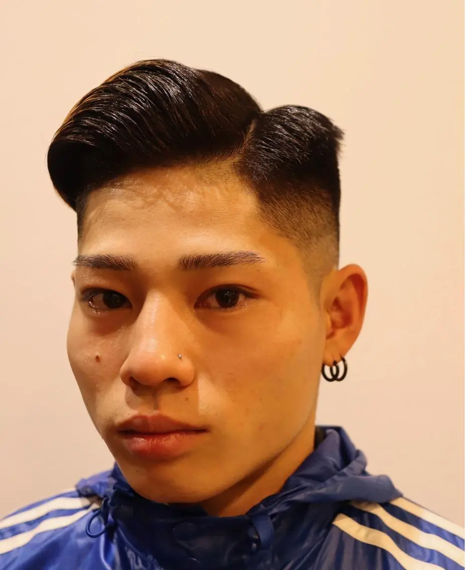 ショート メンズ フェードカット 年間2000名担当◎ パーマ職人/仲原佑樹のヘアスタイル