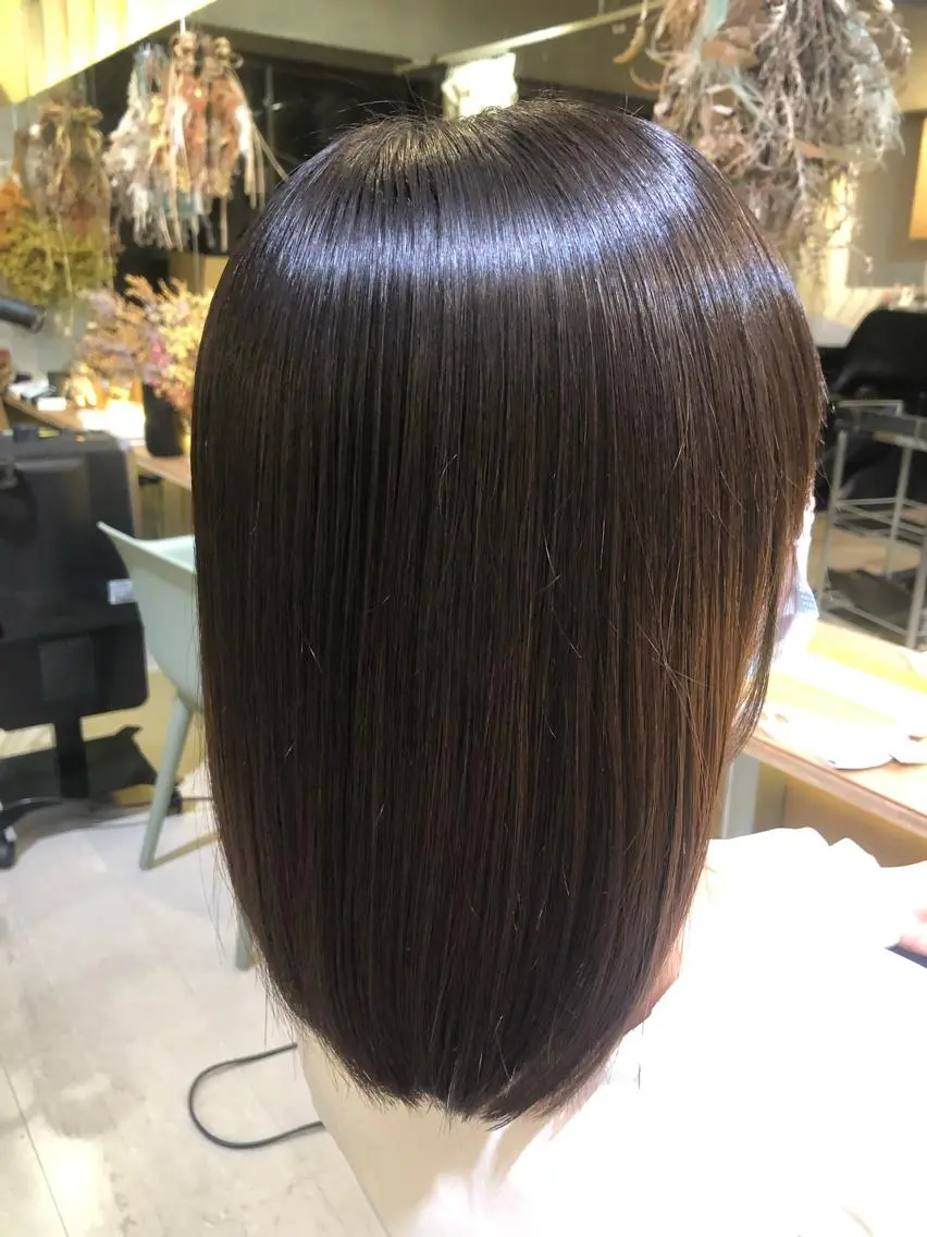ミディアム 青木 ありさのヘアスタイル