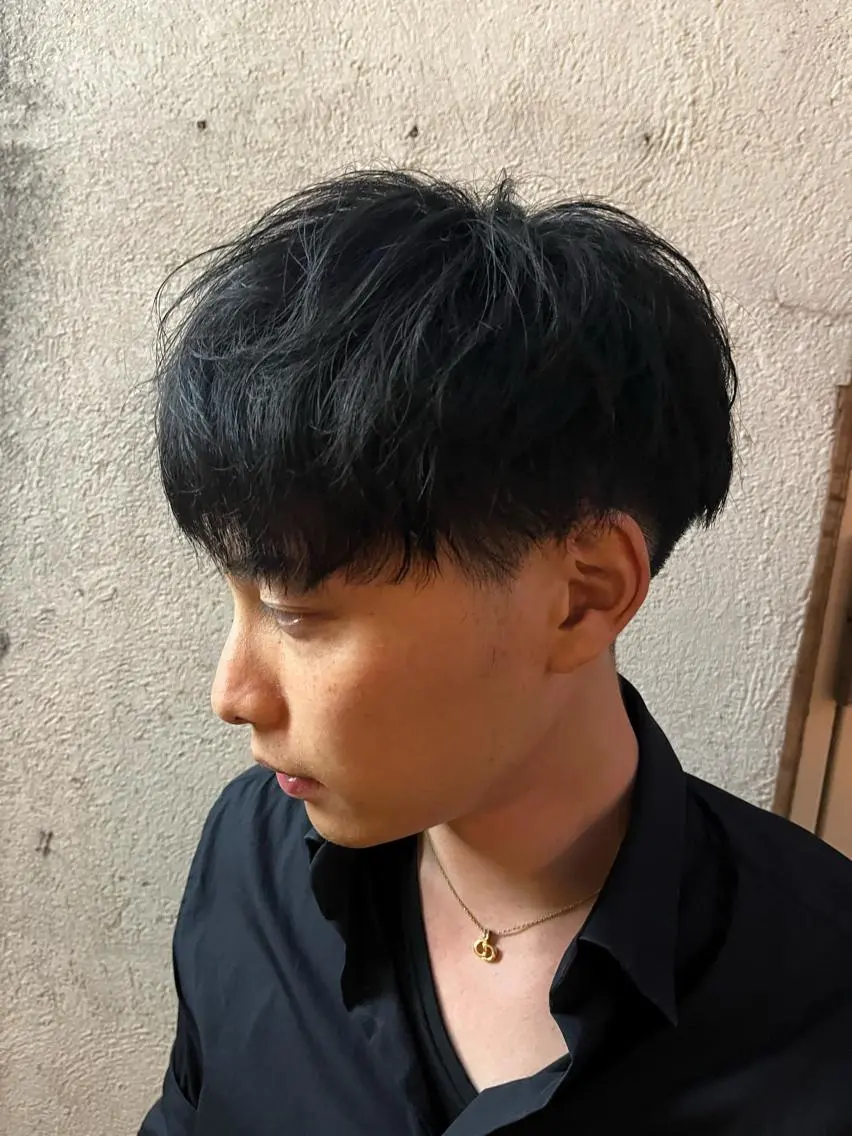 ショート パーマ メンズ カット パーマ トリートメント ヘアセット 🏆メンズヘア特化 🥇代表りんぺーのヘアスタイル