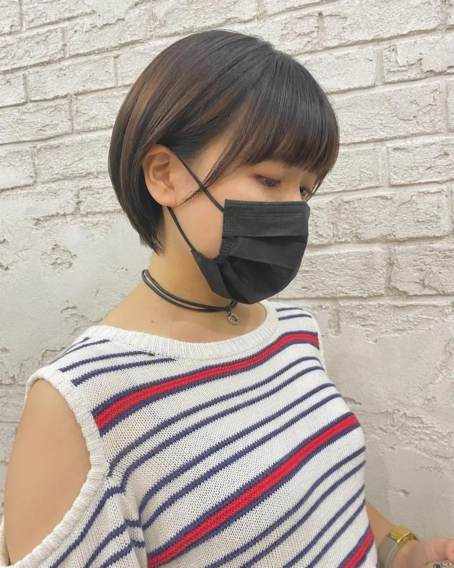 ショート カラー カット 小顔カット/艶 カラー特化♡MIHOのヘアスタイル