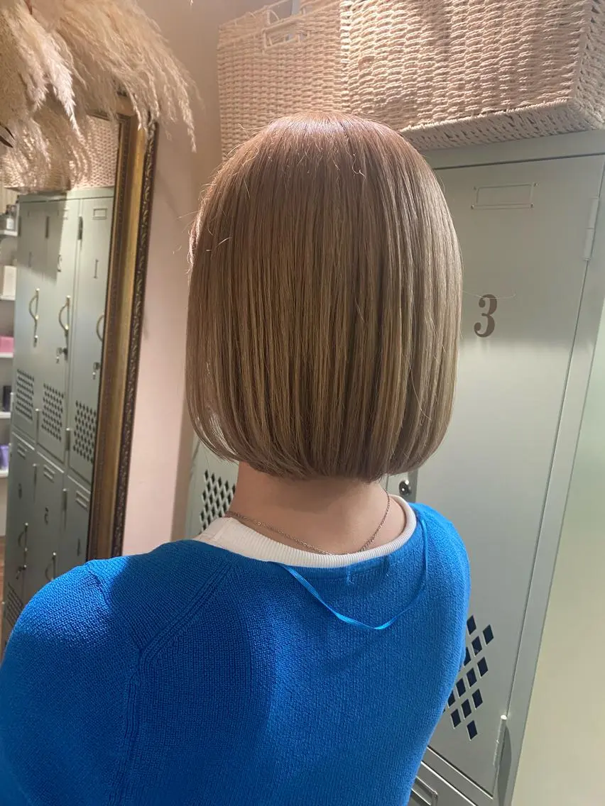ミディアム カラー ヘアカラー 透明感カラー/韓国 ヘア🩶yuri🩵のヘアスタイル