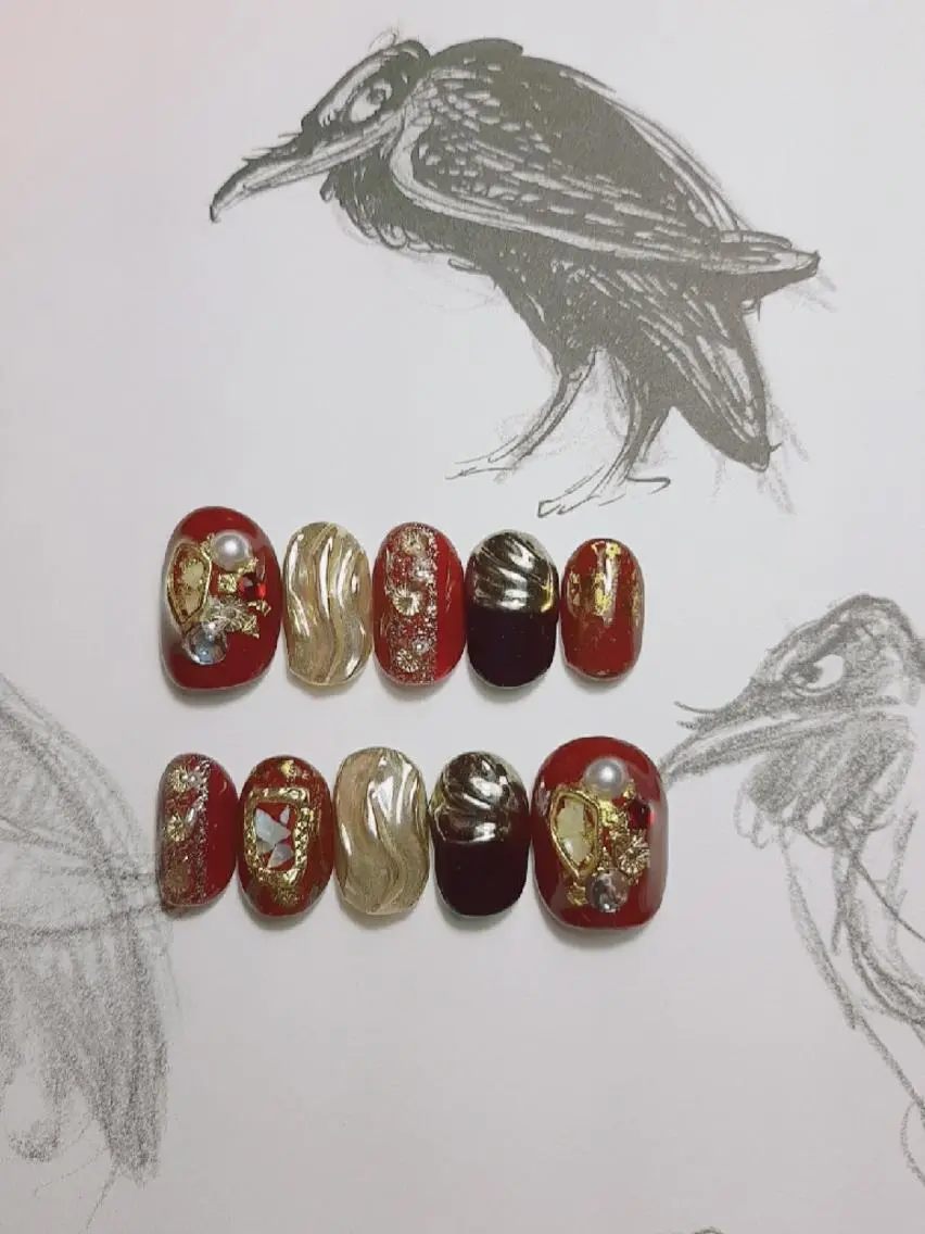 ネイル 成人式 ミラーネイル ネイルチップ owlnail /持込みデザイン専門のネイルデザイン