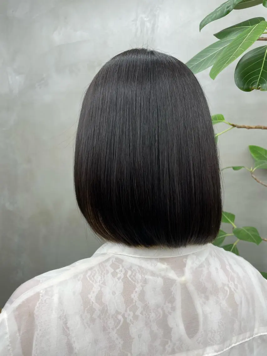 ミディアム ミディアムパーマ トリートメント 🫧ほのか /透明感カラー🫧のヘアスタイル