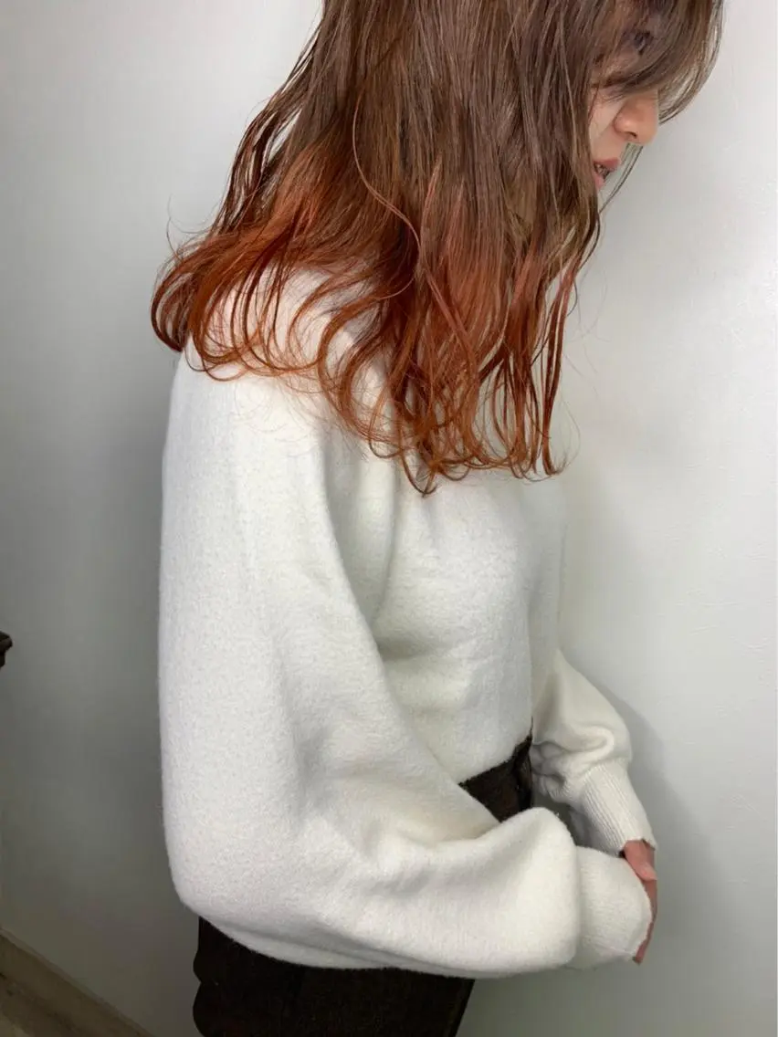 セミロング カラー 石井（遠藤） 愛莉のヘアスタイル