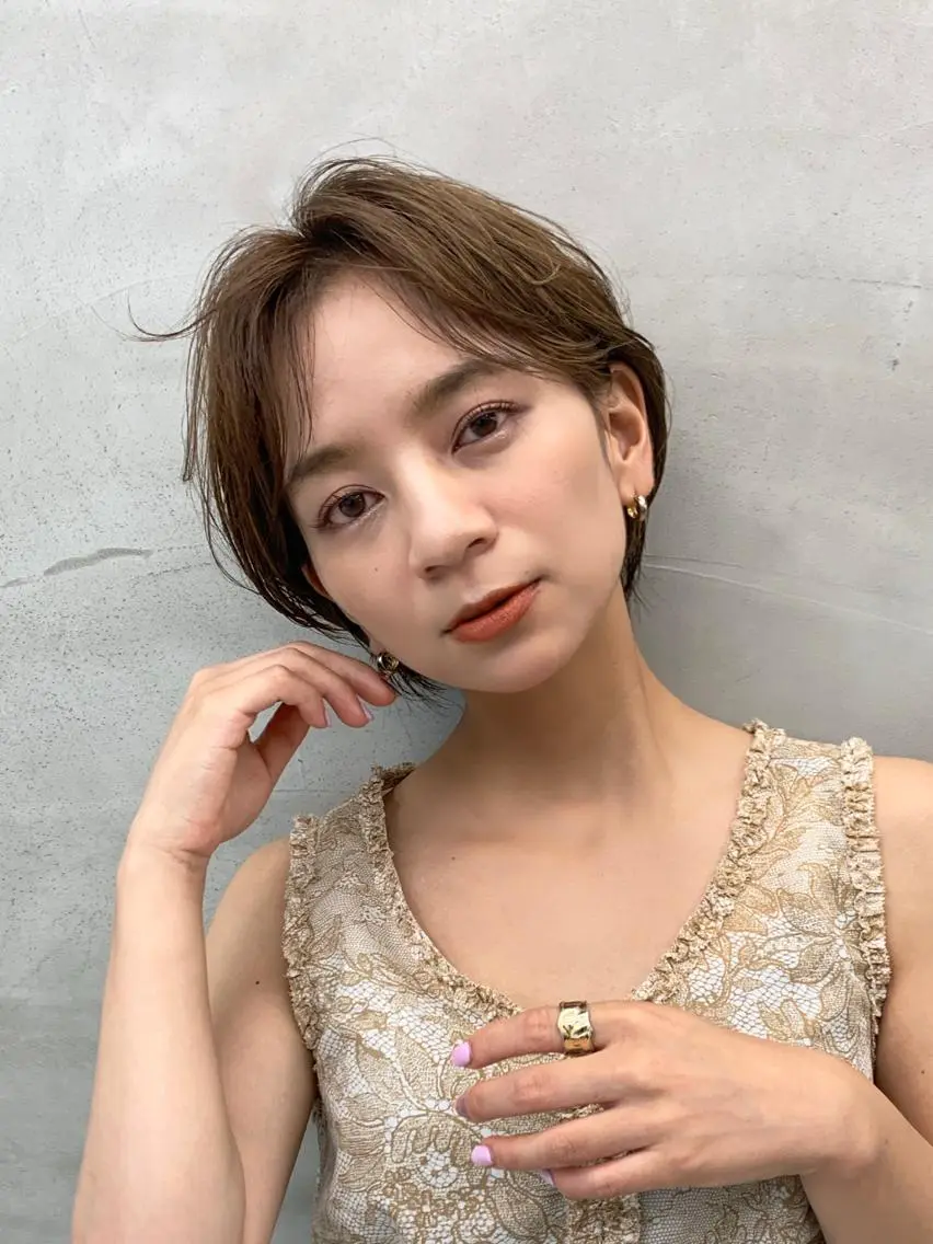 ショート カラー カット ヘアカラー トリートメント 🌿似合わせ透明感 カラー松本朋幸🌿のヘアスタイル