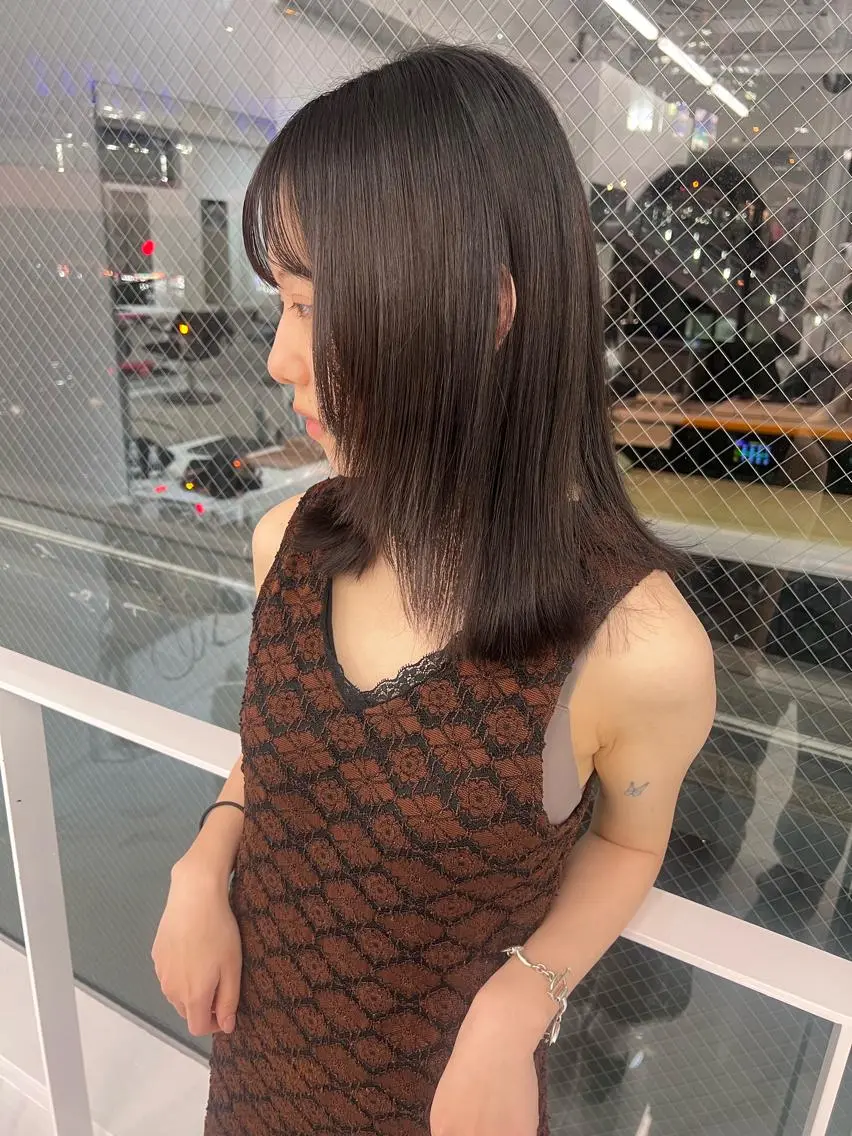 ミディアム カラー ヘアカラー 🩶大人韓国ヘア 渋谷/Satsukiのヘアスタイル
