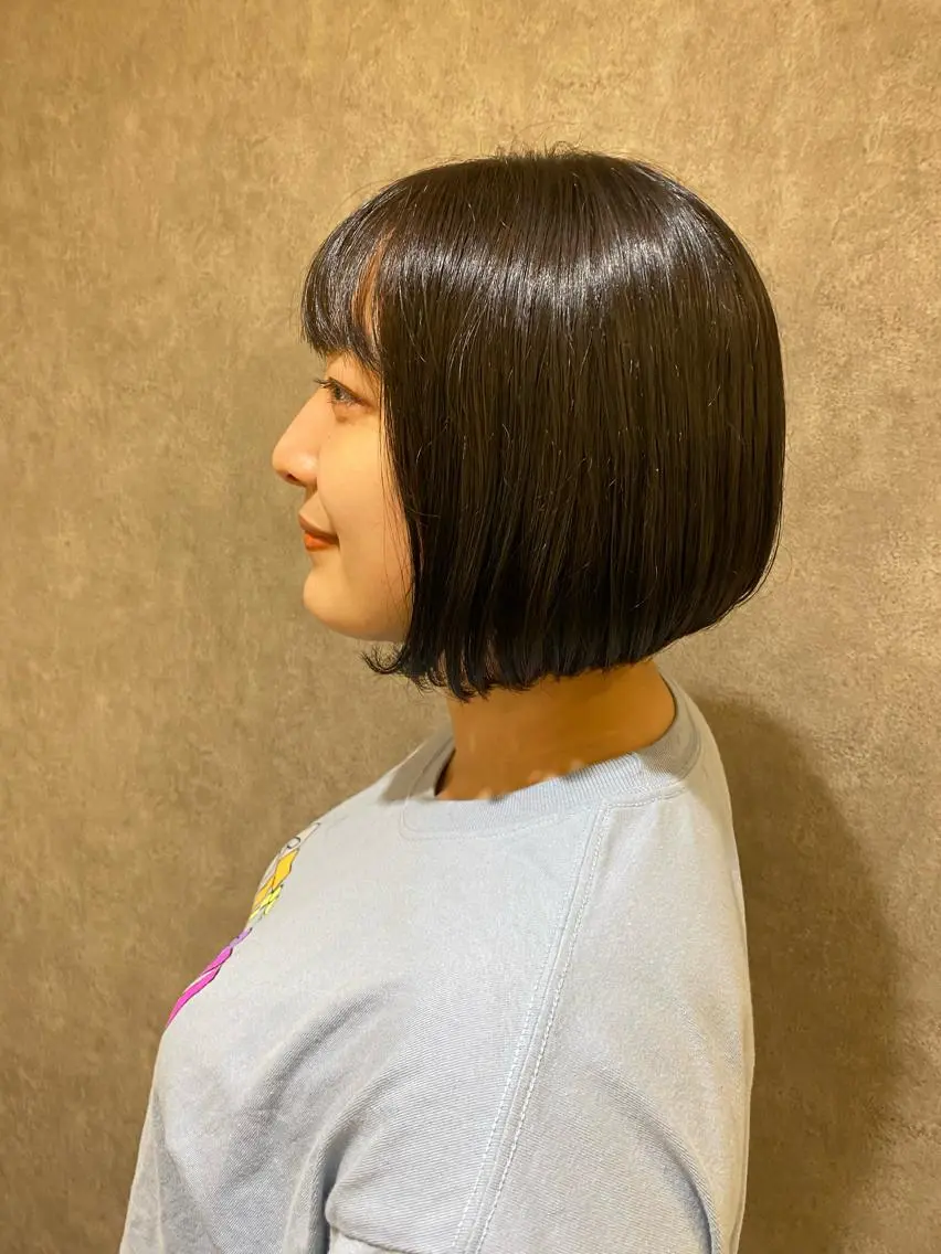 ショート カラー 前下がりボブ 透明感カラー ボブ 🌼Remember MAE🌼のヘアスタイル