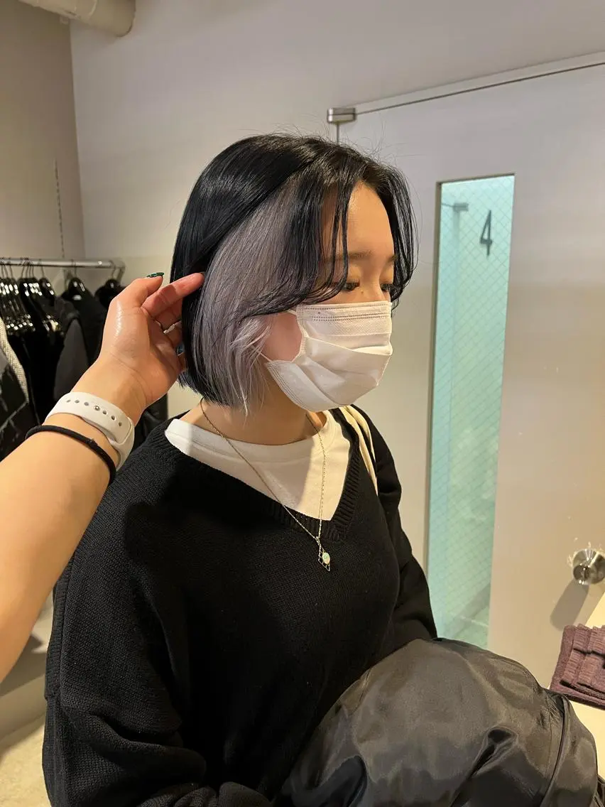 セミロング カラー ヘアアレンジ 🩵 JURI🩵のヘアスタイル