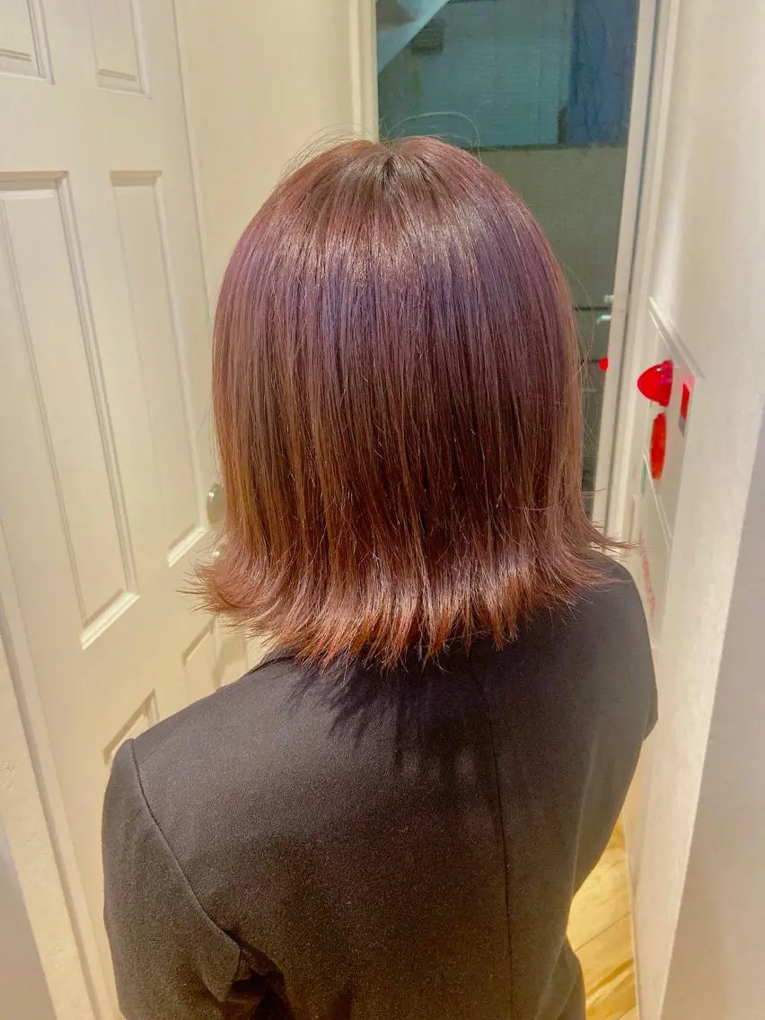 ショート カラー ブリーチ 透明感カラー ブリーチなしカラー ピンクカラー ヘアカラー ✨髪質改善/透明感✨ 西野 陽のヘアスタイル