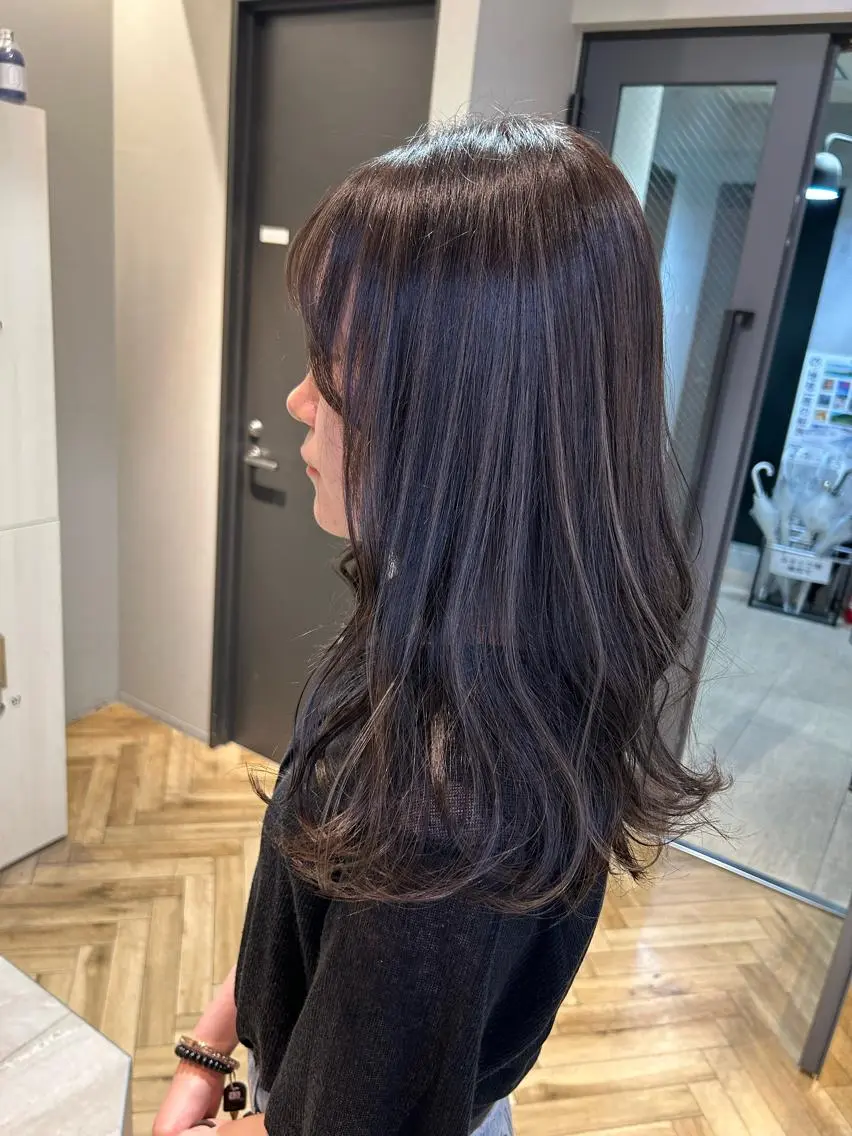 ロング カラー ハイライトカラー ハイライト 浦野 剛志のヘアスタイル