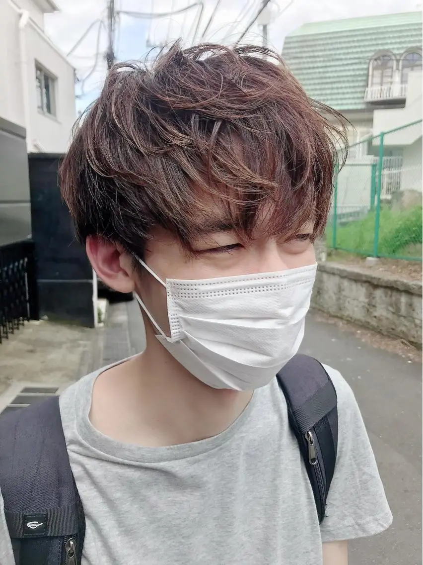 メンズ シンプル+αな デザインを 松崎陸のヘアスタイル