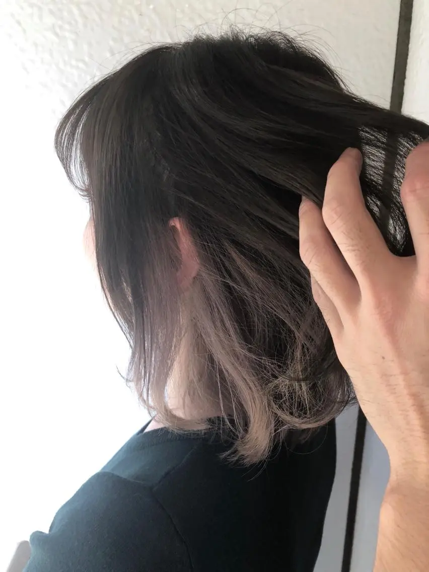 ミディアム カラー 透明感カラー インナーカラー 100%髪質改善特化 TRUNSのヘアスタイル