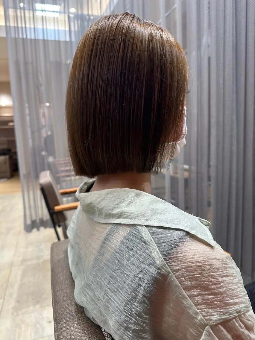ミディアム カラー and fine ほりのヘアスタイル