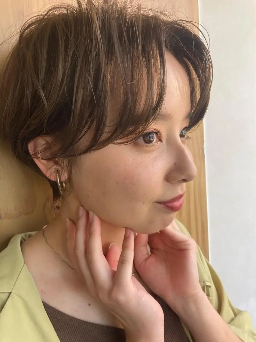 ショート カラー カット ヘアカラー トリートメント Hareru 豊田 修廣のヘアスタイル