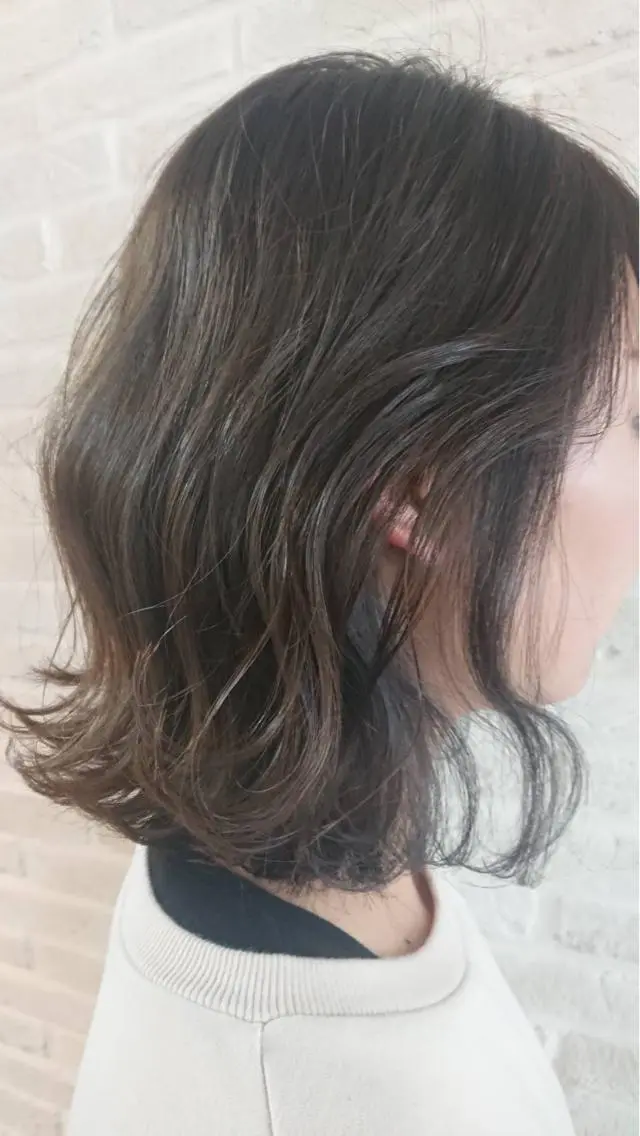 ミディアム カラー カット ヘアカラー トリートメント stylist YUKIのヘアスタイル