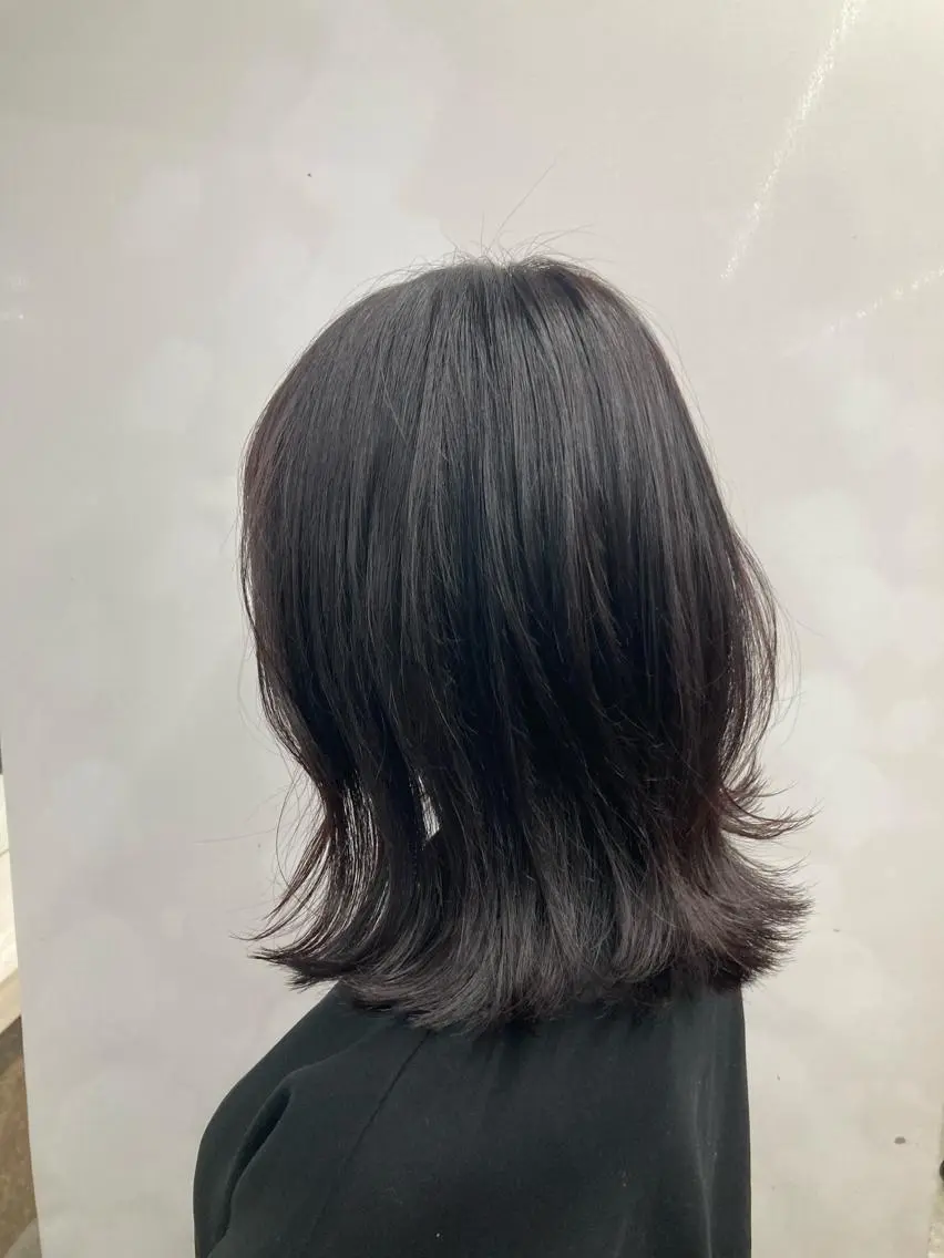 ミディアム カラー ヘアカラー ブリーチ&似合せボブ 田中寛十のヘアスタイル