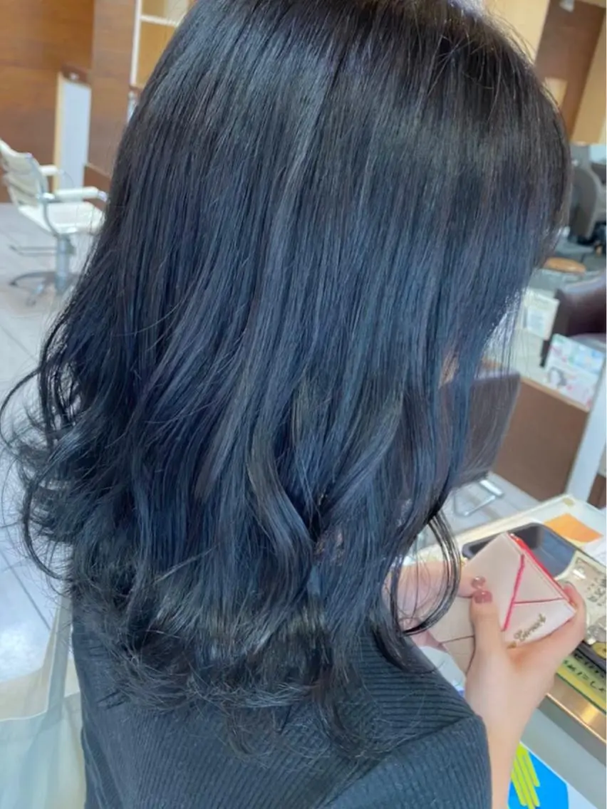 ミディアム カット ヘアカラー レイヤー/艶髪カラー 森本くるみのヘアスタイル