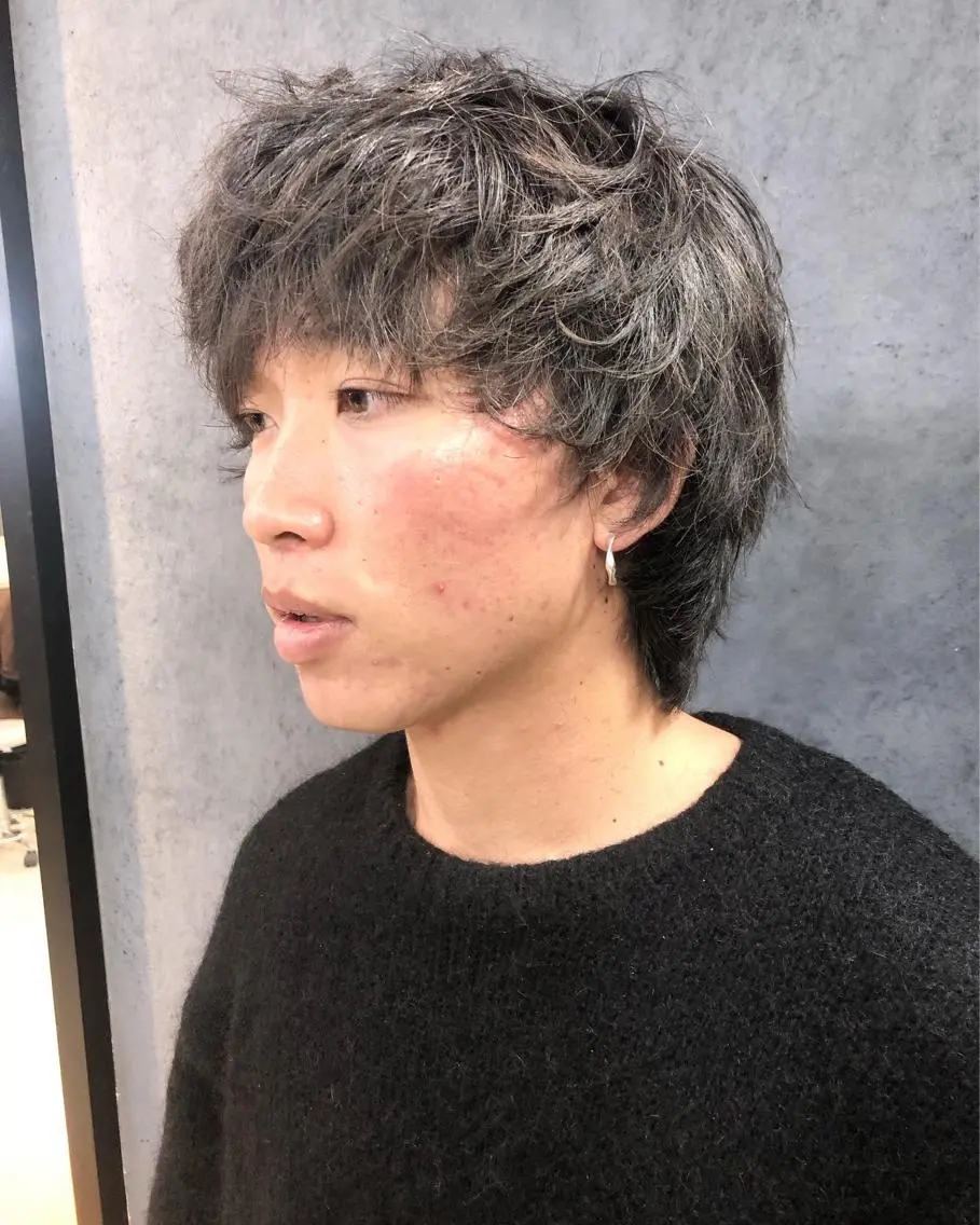 ヘアアレンジ メンズ メンズウルフカット ウルフカット カット トリートメント ヘアセット メンズ特化✂️栗原 侑也のヘアスタイル