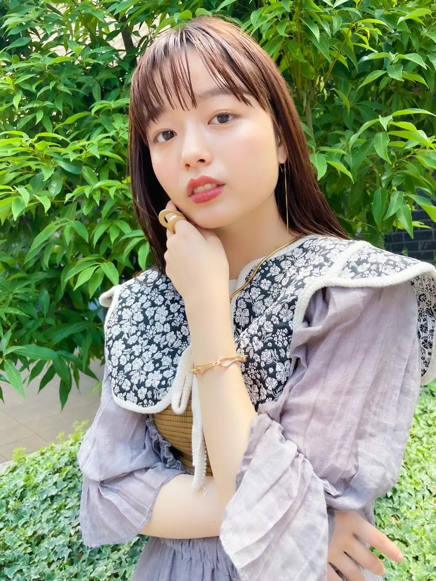 ロング カラー ヘアアレンジ カット ヘアカラー トリートメント 前田 陽南子のヘアスタイル
