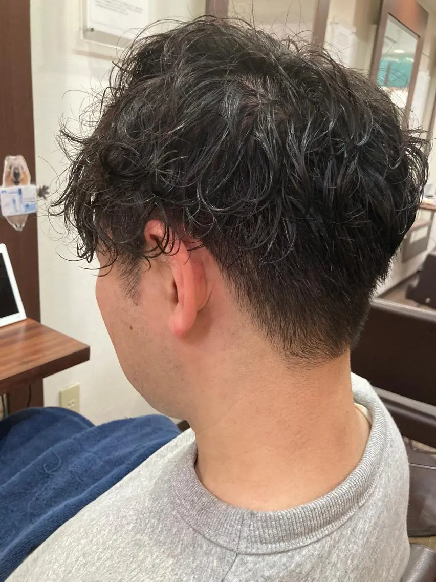 パーマ メンズ カット パーマ 髪質改善☺︎縮毛矯正 ふじい まりんのヘアスタイル