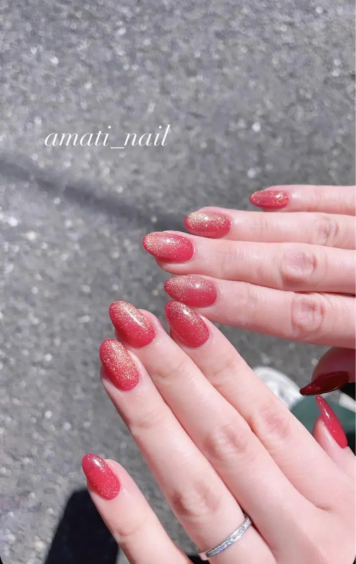 ネイル 入学式 フットネイル ジェルネイル グラデーション マグネットネイル ハンドネイル amati_nail TAKAKOのネイルデザイン