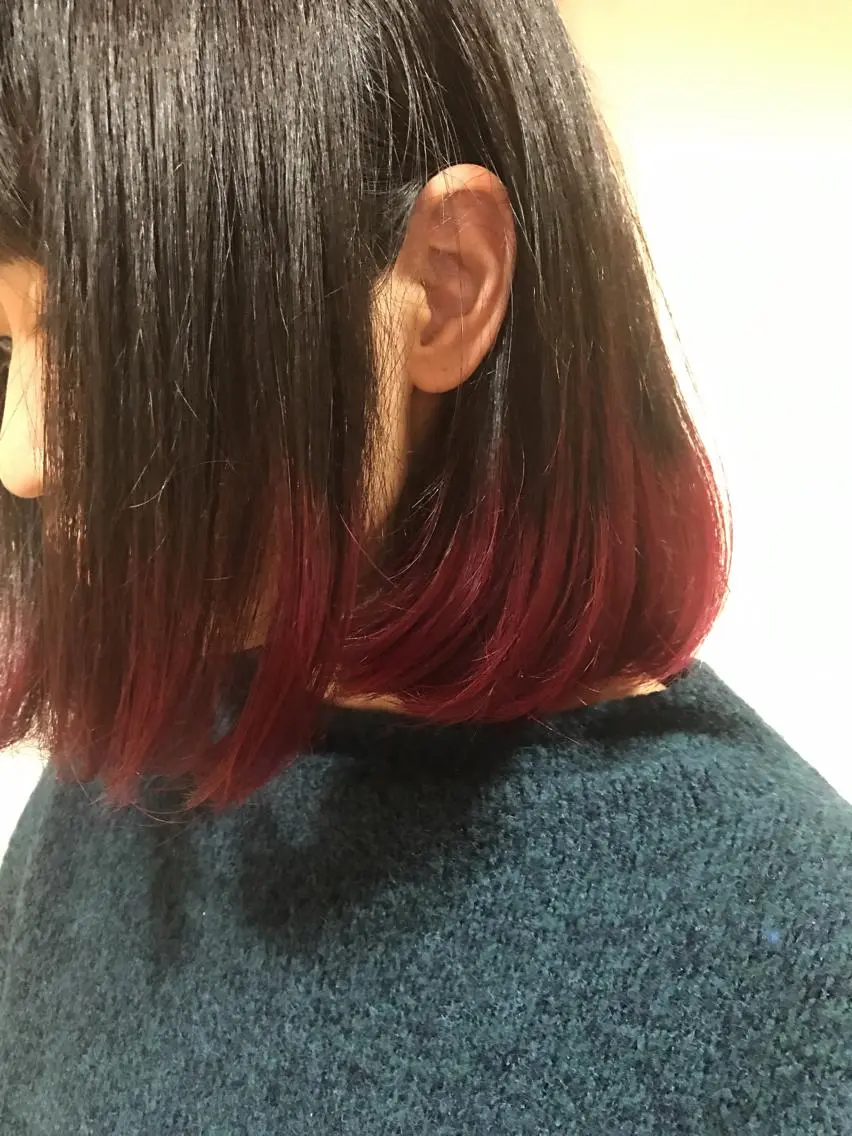 ショート カラー グラデーションカラー ピンクカラー ボブ 🪐脱白髪染め 🪐松尾菜々美のヘアスタイル