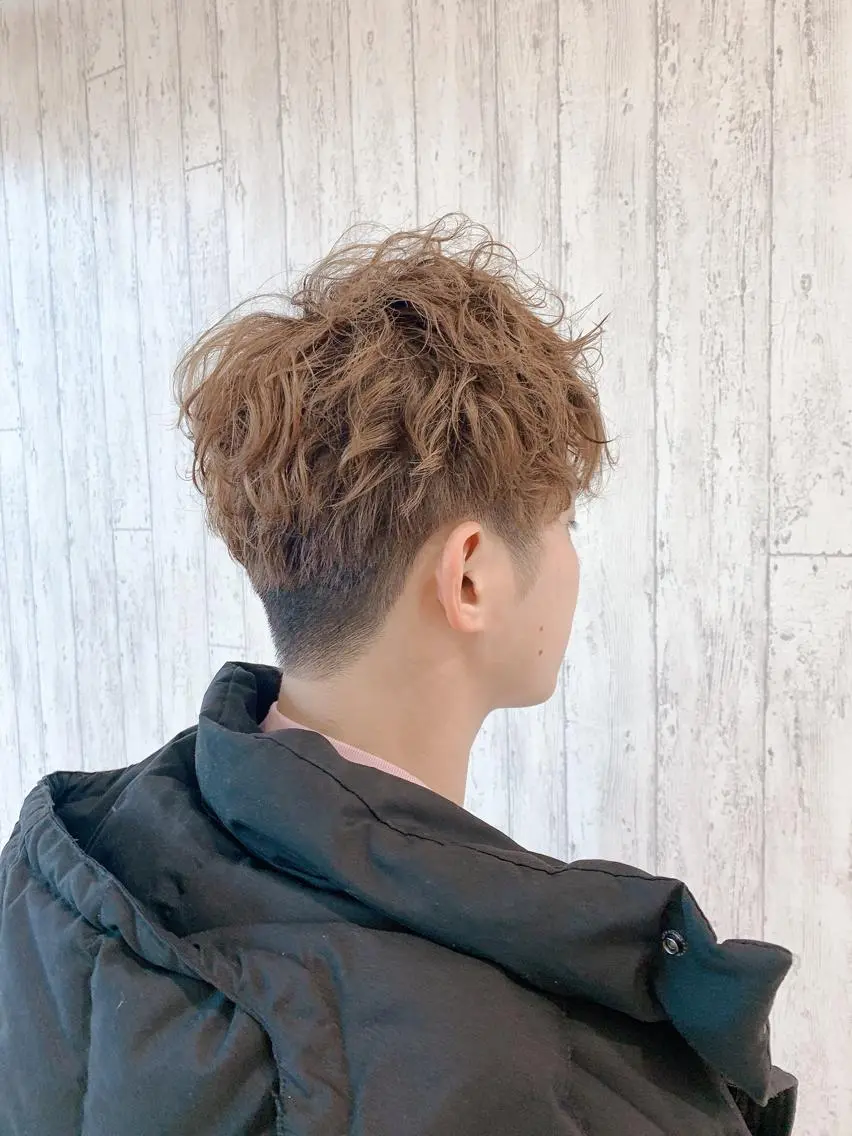 パーマ メンズ メンズパーマ 刈り上げ 小野寺空也✂️ 似合わせショートのヘアスタイル