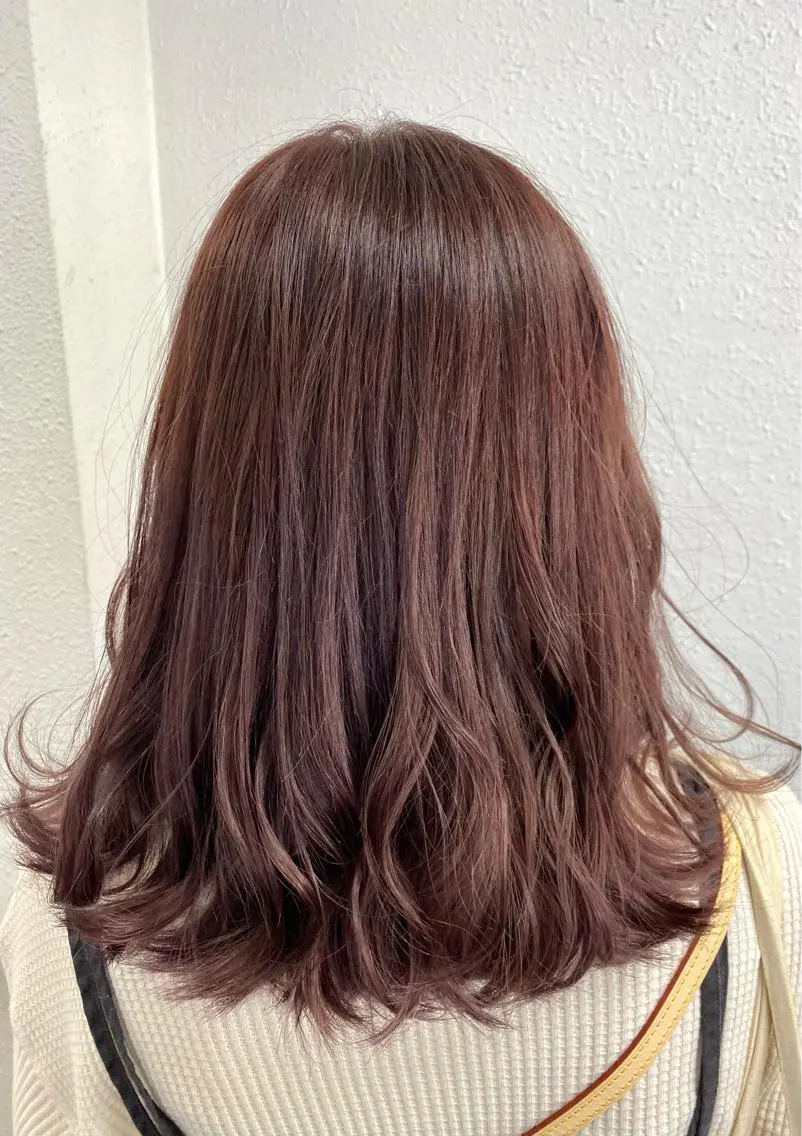 カラー ブラウンカラー ピンクカラー 樫崎 遼のヘアスタイル