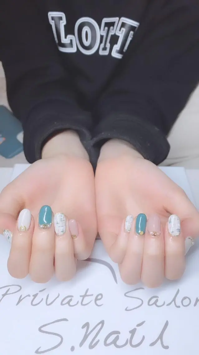 ネイル 西大分S.Nail 𓏲⋆🪸.⋆⸜🫧のネイルデザイン