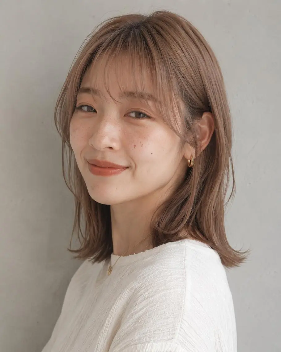 ミディアム カラーモデル募集☆ 山村梨香のヘアスタイル