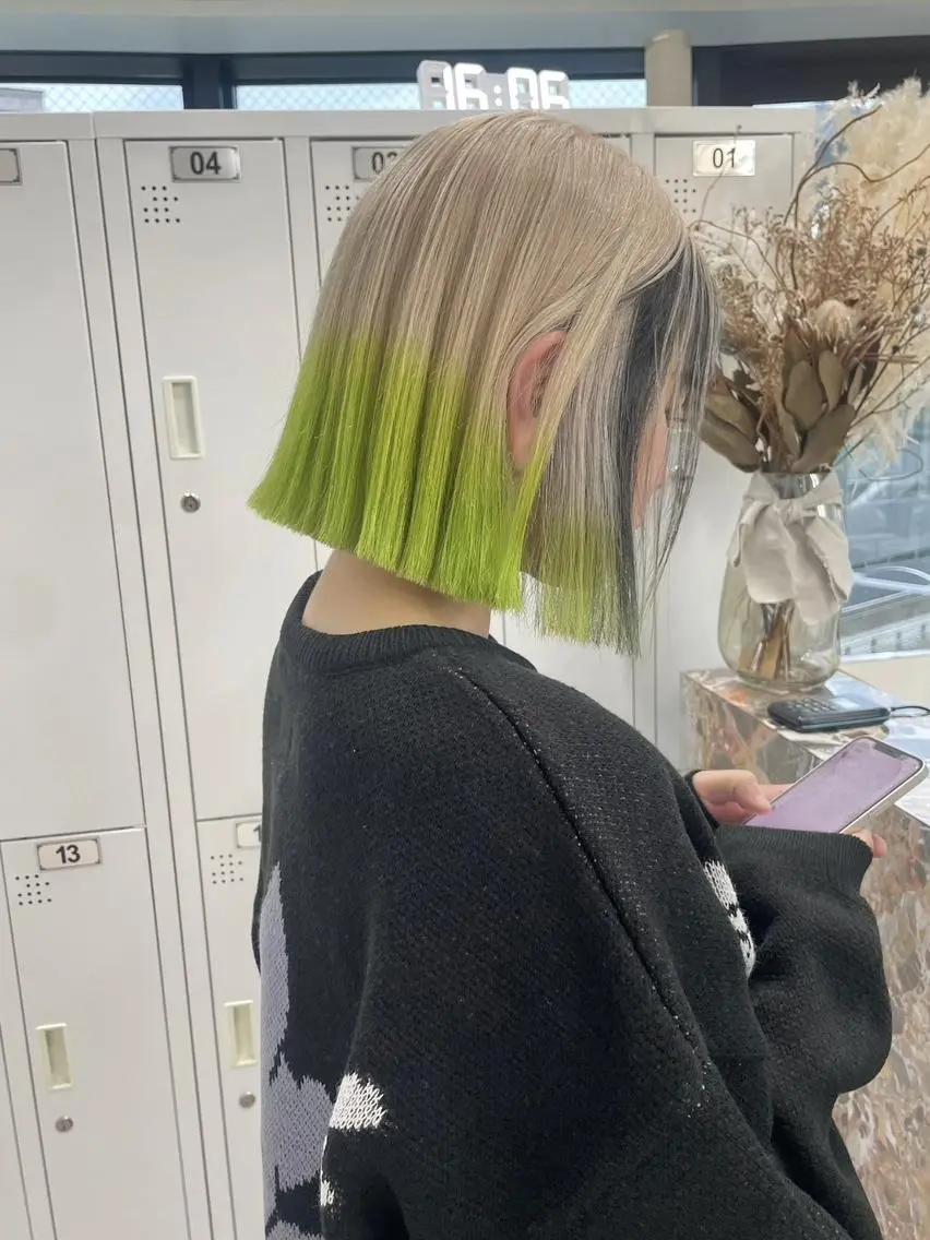 ショート カラー グラデーションカラー ショートヘア 🌼ベージュ/暖色 🌼すずのヘアスタイル