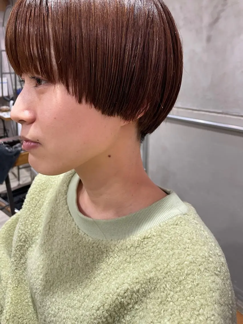 ショート カット ヘアカラー トリートメント ayane⭐️ボブ・ ショート・パーマのヘアスタイル