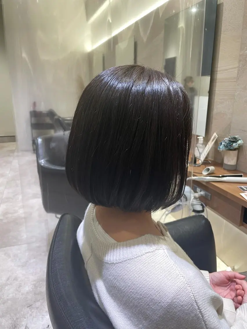 ショート カット ヘアカラー トリートメント 透明感カラー/艶髪 ♥柏谷菜穂♥のヘアスタイル