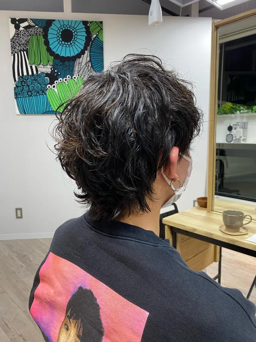 パーマ メンズ 髪質改善 メンズパーマゆうひのヘアスタイル