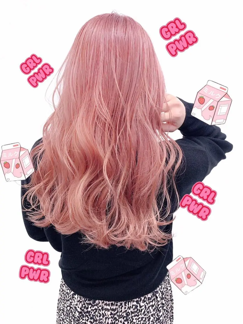 セミロング カラー パーマ ヘアアレンジ メンズ キッズ 上品＆韓国風 🥀海心🥀のヘアスタイル