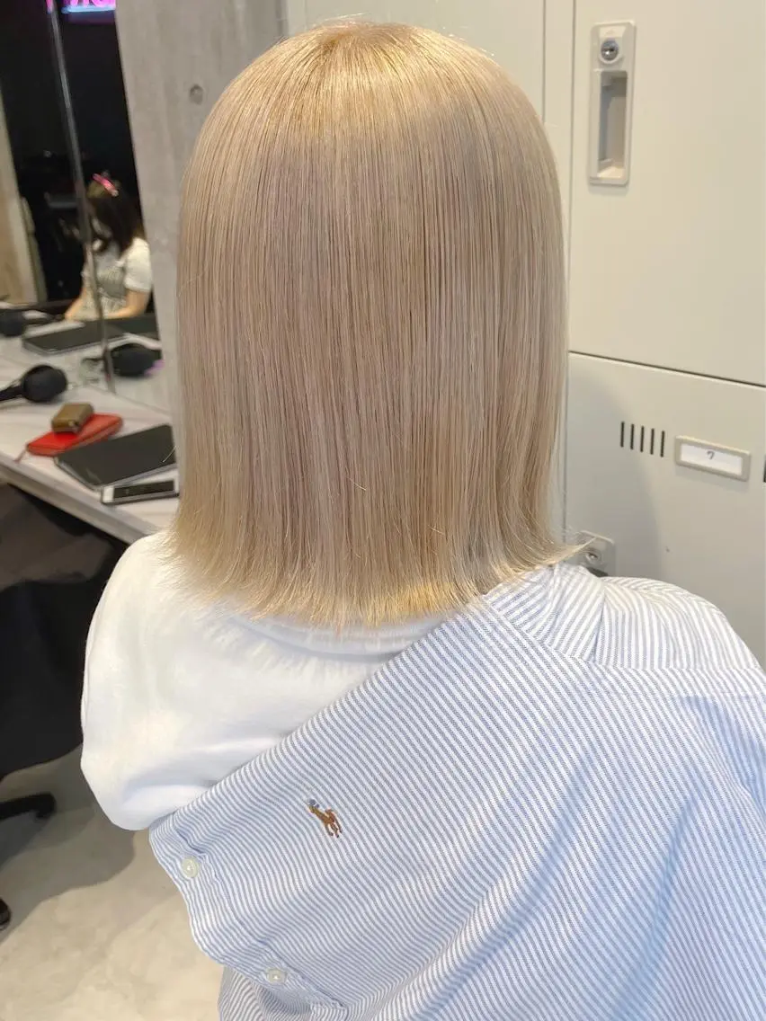 ミディアム カラー パーマ ヘアアレンジ メンズ キッズ ネイル マツエク・マツパ アイブロウ レイヤー/ダブル カラー/YURINAのヘアスタイル