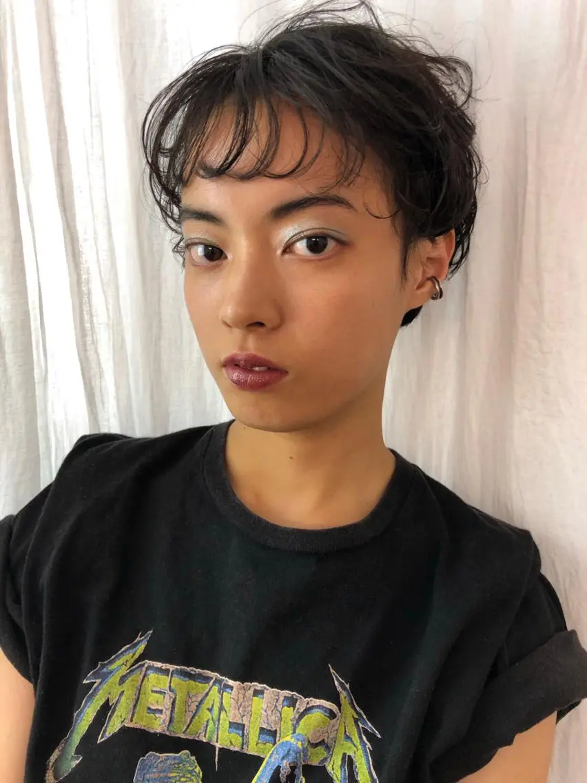 ショート カラー パーマ ヘアアレンジ eri kinjoのヘアスタイル