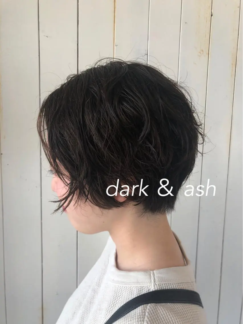 ショート カラー ショートボブ アッシュ ボブ ショートヘア merc. 福田茜のヘアスタイル