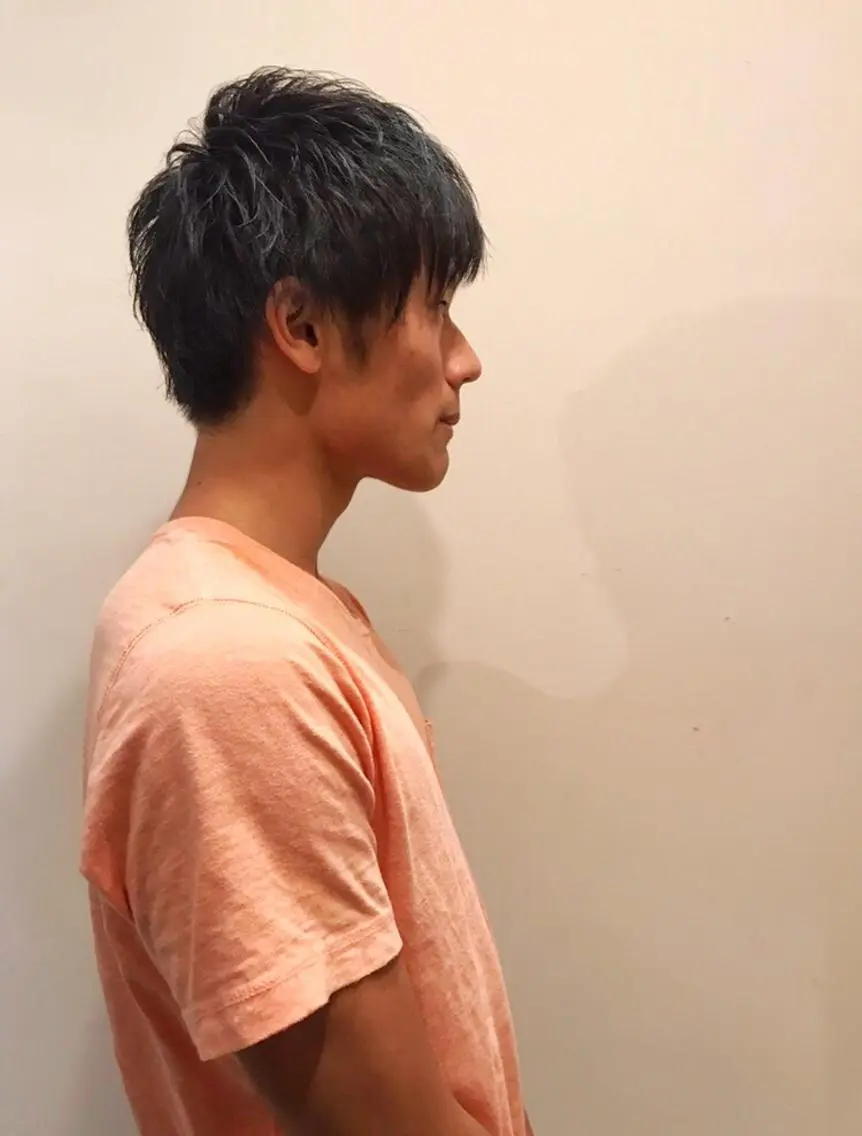 ショート パーマ メンズ マッシュ ツーブロック 中村 梨沙のマツエク・マツパデザイン