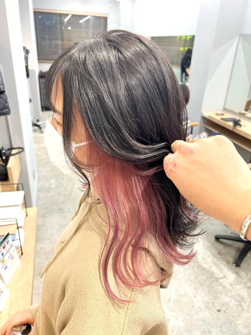 ミディアム カラー ラベンダーカラー ラベンダーピンク ピンクカラー 代表 YUKI ☆のヘアスタイル