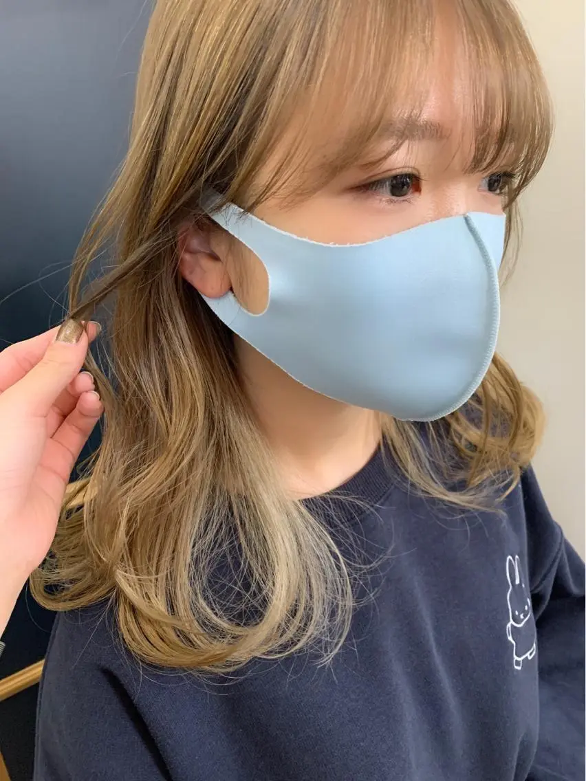 ミディアム カラー ブリーチ ハイトーンカラー HARUKA ⭐️モデル募集中⭐️のヘアスタイル