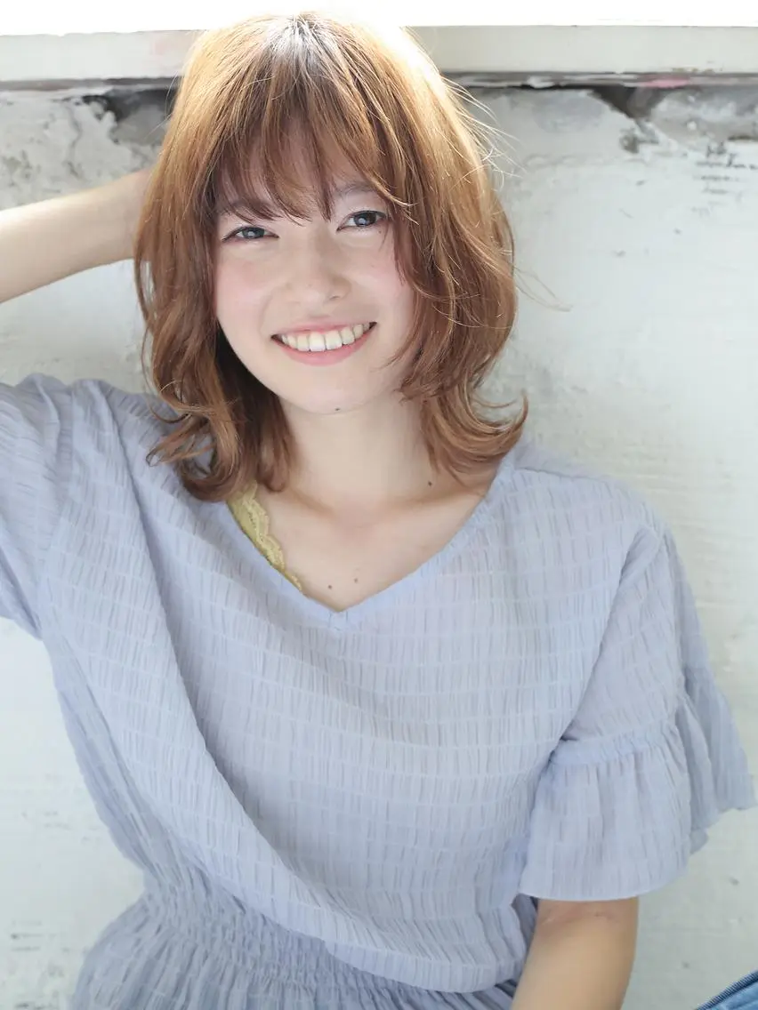 ミディアム 🐺ウルフ/レイヤー 似合わせ‎🤍沙羅のヘアスタイル