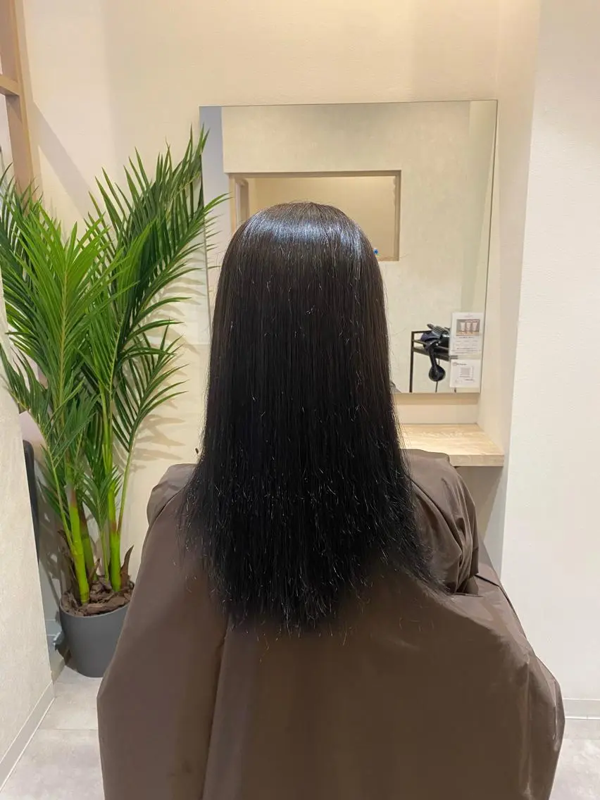 セミロング yuzuki Agu臼井のヘアスタイル