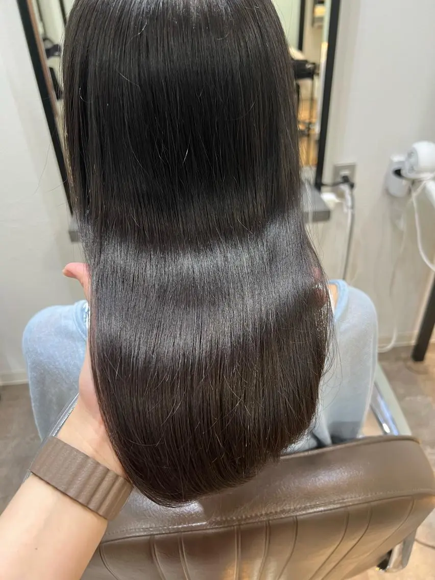 セミロング カット トリートメント 似合わせヘア🫶🏻 つきいてるみのヘアスタイル